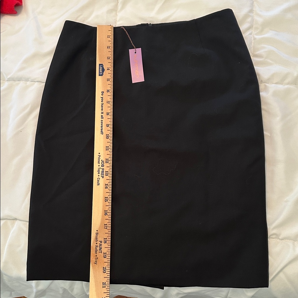 Kuhlman Black Skirt with Blue Lining made in Italy (G)